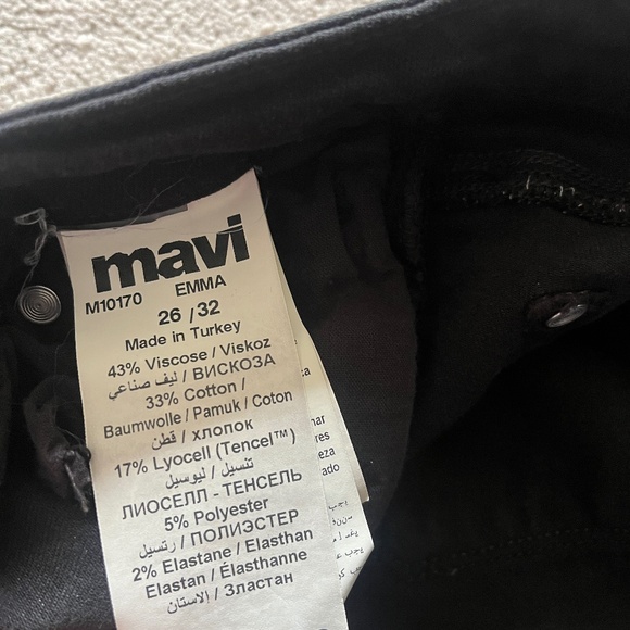 Mavi Emma slim boyfriend jeans 26 black - Picture 4 of 5